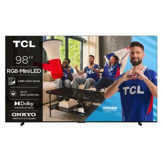 TV RGB TCL 98RM7L (2026) 98" (248 cm) - Expérience Gaming, 144Hz, Google TV, système audio ONKYO
