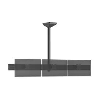 Support plafond TV KIMEX 3 TV 32'' - Hauteur 100 cm, noir