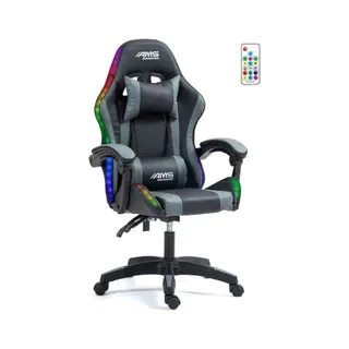Chaise gaming AMS GAMING GAMER02-GREY-LED