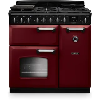 Piano de cuisson gaz FALCON NGC TAB GAZ 90 CM BORDEAUX CHROME