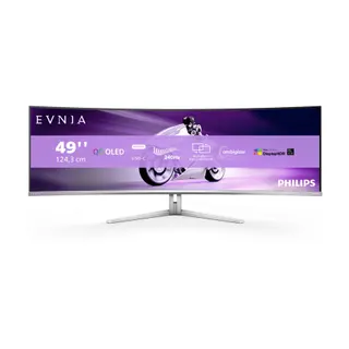 Ecran PC Gamer PHILIPS Evnia 49M2C8900 49" Incurvé QHD 240Hz QD-OLED HDR 400 HDMI 2.1 Ambiglow