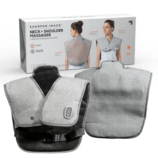 Masseur corps SHARPER IMAGE chauffant cou et epaule