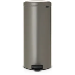 Poubelle de cuisine manuelle BRABANTIA à pédale NewIcon 30L Platinium