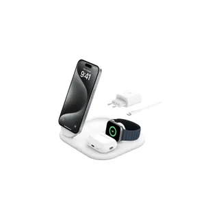 Chargeur induction BELKIN induction 15W 3en1 blanc