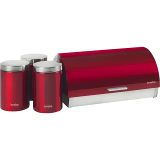 Set d'ustensiles de cuisine BRIEBE Boîte à Pain + 3 Boîtes Cuisine 1161RN