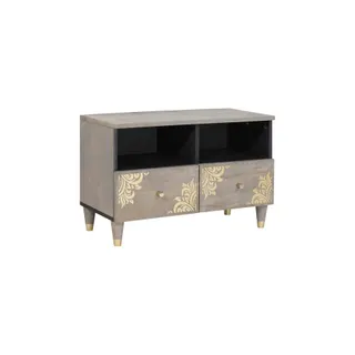 Meuble TV HELLOSHOP26 Meuble TV rectangulaire moderne rangemen