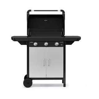 Plancha gaz CAMPINGAZ EX 3 noir 3 brûleurs sur chariot couvercle de cuissson, 60x35 cm