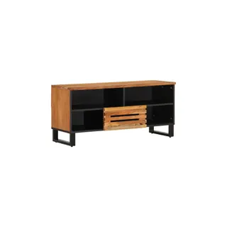 Meuble TV HELLOSHOP26 Meuble TV industriel avec grand rangemen