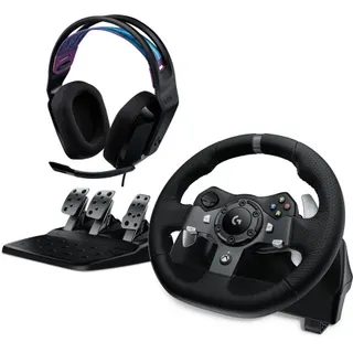 Volant + Pédalier LOGITECH Volant G920 + Casque G335 Noir