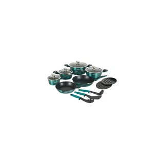 Batterie de cuisine HERZBERG HGMETBL15-BLU