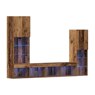 Meuble TV HELLOSHOP26 Meuble TV mural moderne 190,5 x 30 x 132
