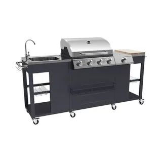 Barbecue gaz HAPPY GARDEN Cuisine d'extérieur TEXAS - 4+1 brûleurs