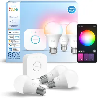 Pack PHILIPS HUE Essential-3/E27 White&Color A.+pont v2