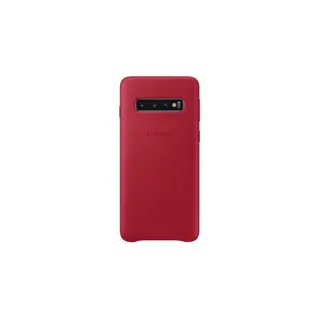 Coque SAMSUNG S10 Cuir rouge bordeau