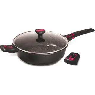 Sauteuse BAUMALU avec couvercle verre granit pro 28
