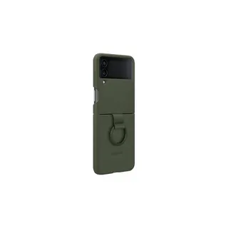 Coque SAMSUNG Z Flip 4 Silicone anneau khaki