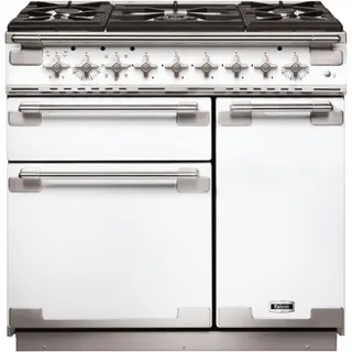 Piano de cuisson gaz FALCON ELISE90 MIXT BLANC