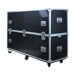 Flight case KIMEX pour deux écrans TV 65"-75"