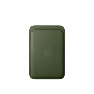 Porte-cartes APPLE MagSafe tissage fin Vert Mousse