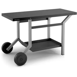 Desserte FORGE ADOUR TRA NG roulante acier Noir et gris, compatible placha de 45 à 75 cm