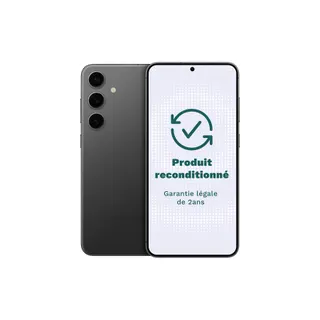 Smartphone SAMSUNG Galaxy S24 5G 256Go Noir Excellent État avec Batterie Neuve Reconditionné