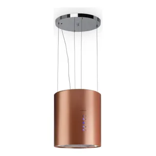 Hotte décorative îlot KLARSTEIN Barett îlot Ø 35cm 560 m³/h LED bronze