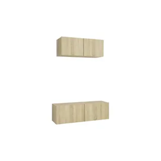 Meuble TV HELLOSHOP26 Ensemble de meubles armoire buffet TV té