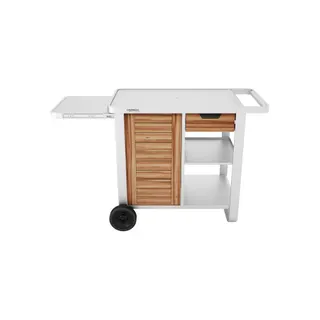 Chariot Plancha CAMPINGAZ WOODY DELUXE compatible plancha 2 et 3 brûleurs Blue Flame, Sorio et Master