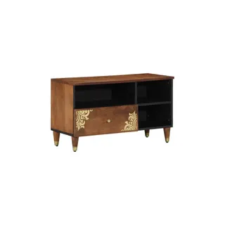 Meuble TV HELLOSHOP26 Meuble TV rectangulaire moderne 80 x 33