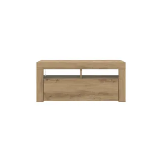 Meuble TV HELLOSHOP26 Meuble TV flottant moderne avec rangemen