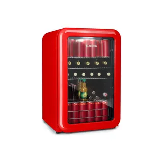 Réfrigérateur 1 porte KLARSTEIN PopLife 115L 0-10°C design rétro rouge