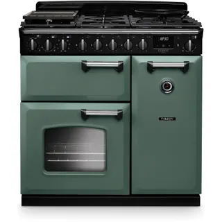 Piano de cuisson gaz FALCON NGC TAB GAZ 90 CM VERT MINERAL CHROME
