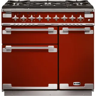 Piano de cuisson gaz FALCON ELISE90 MIXT ROUGE CERISE