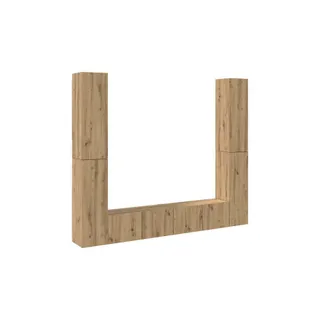 Meuble TV HELLOSHOP26 Lot de 6 meubles TV muraux 80 x 30 x 30