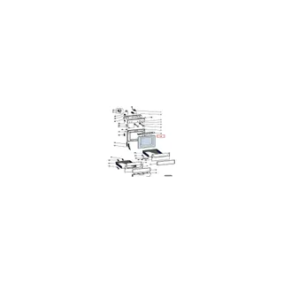 Pièce détachée ARISTON verre porte four + band tableau wh