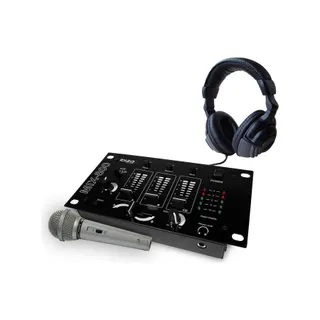 Table de mixage IBIZA MIX800 + Casque + Micro