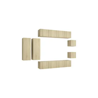 Meuble TV HELLOSHOP26 Ensemble de meubles armoire buffet TV té