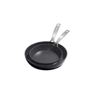 GREENPAN Set de 2 poêles 20cm / 28cm aluminium fo