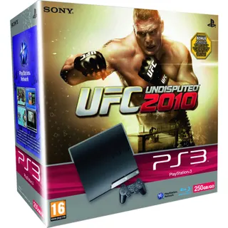 Console SONY PS3 250GO+UFC UNDISPUTED 2010 Reconditionné