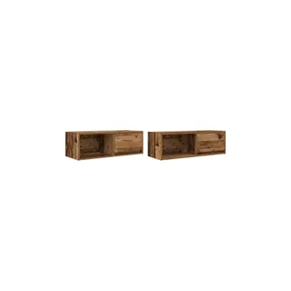 Meuble TV HELLOSHOP26 Lot de 2 meubles TV muraux 80 x 31 x 25