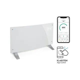 Chauffage électrique KLARSTEIN Bornholm Curved Smart 2000W