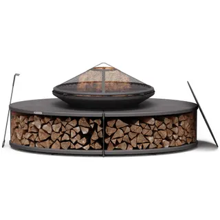 Brasero BLUMFELDT Firebowl Ebeko 3en1 grill table noir