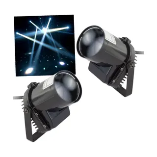 Jeu de lumières FLASH Pack 2 spots à LED Blanc de 5W