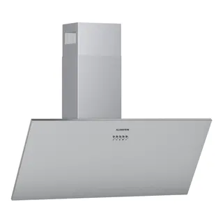 Hotte décorative murale inclinée KLARSTEIN Silver Lining 90cm 568m³/h CEE A inox