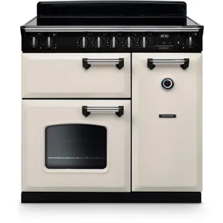 Piano de cuisson induction FALCON NGC TAB IND 90 CM CREME PASTEL CHROME