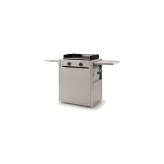 Chariot Plancha FORGE ADOUR CH MIF 60 en inox fermé compatible plancha Modern 60