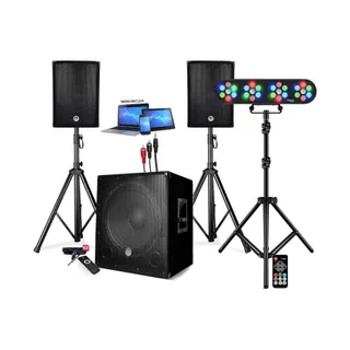 Pack sono NONAME +CAISSON DE BASSES USB Bluetooth +PIEDS