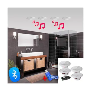 Enceinte encastrable E-AUDIO kit bluetooth salle  de bain B403BL