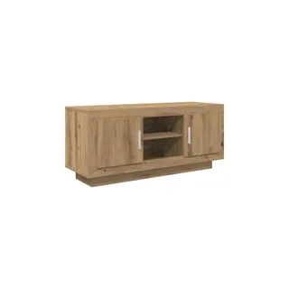 Meuble TV HELLOSHOP26 Meuble TV rectangulaire rustique avec ét