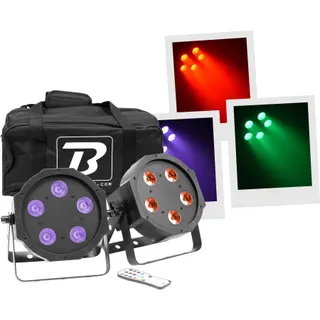 Jeu de lumières BOOMTONEDJ FLAT PAR 5X5W 4IN1 SET